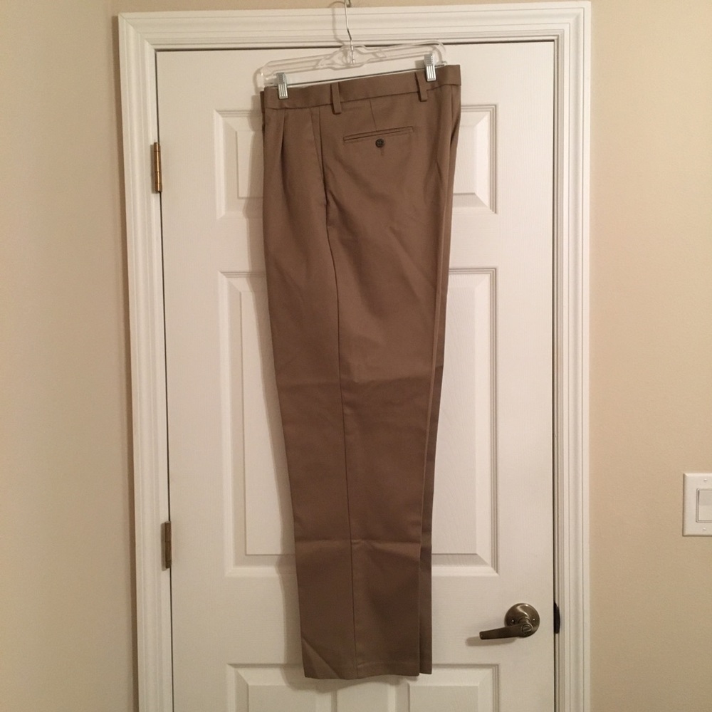 Dockers Pleated Chinos Khaki Pants W36 L34